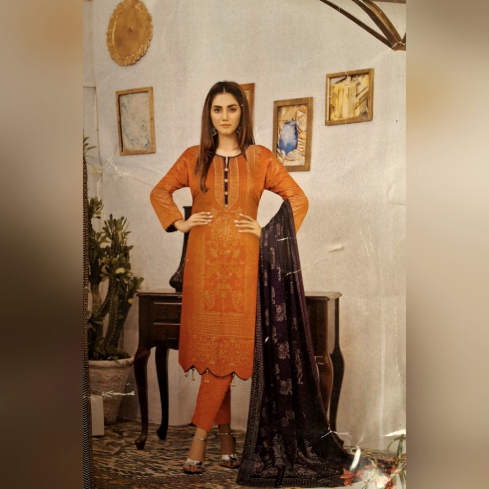 KASHISH SAREE ORANGE DRESS